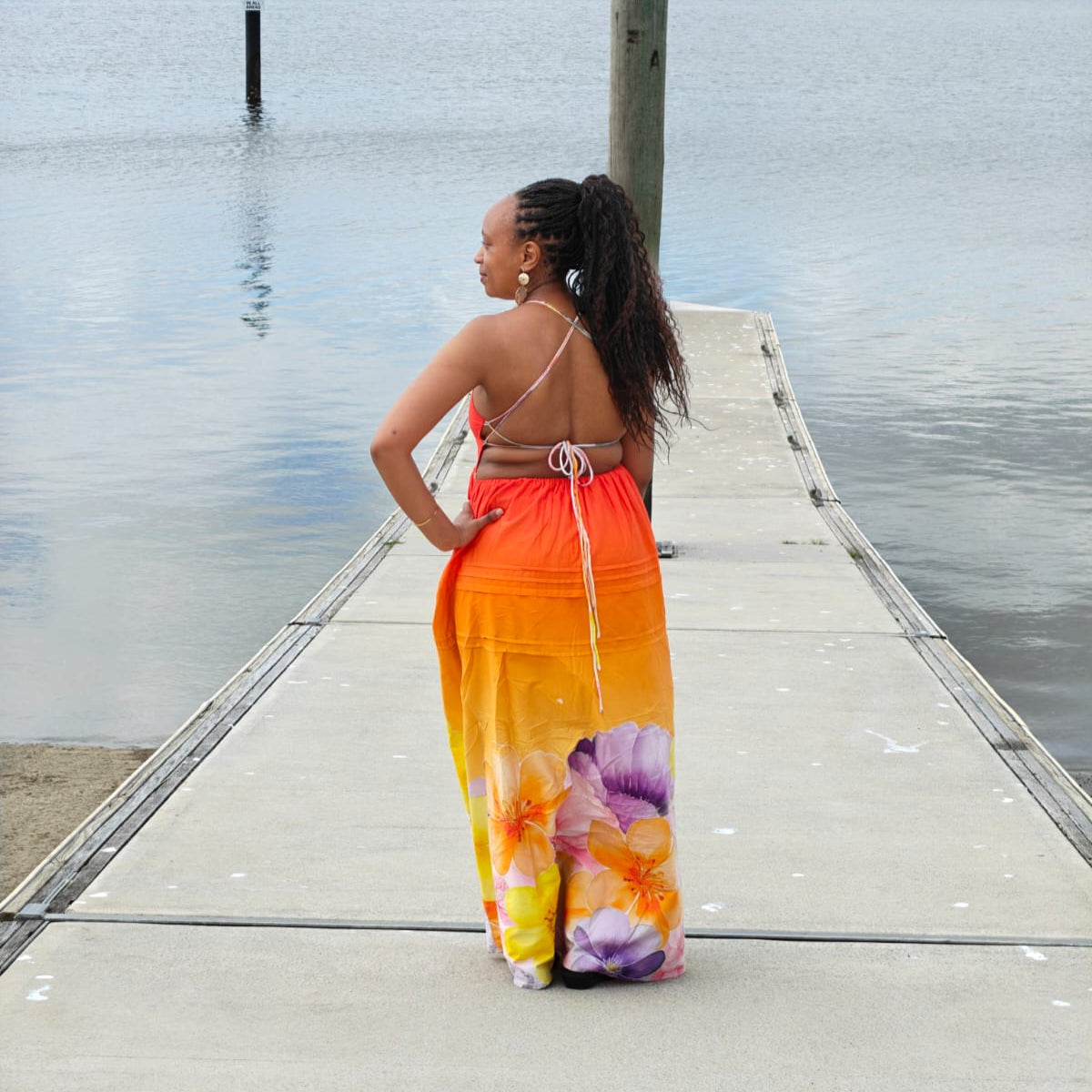 FLORA BACKLESS DRESS
